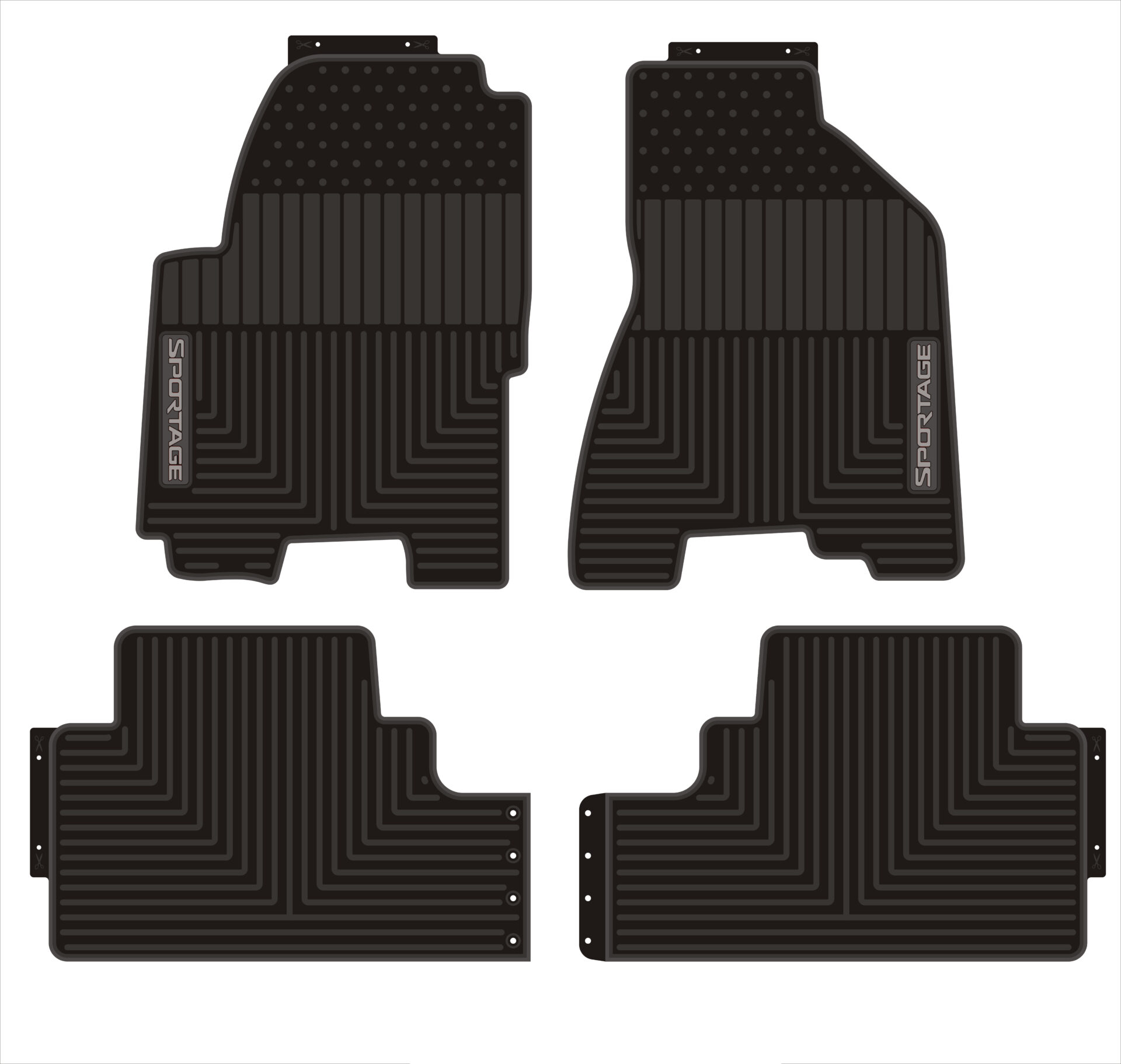 Patosnice gumene Kia Sportage 2004-2010