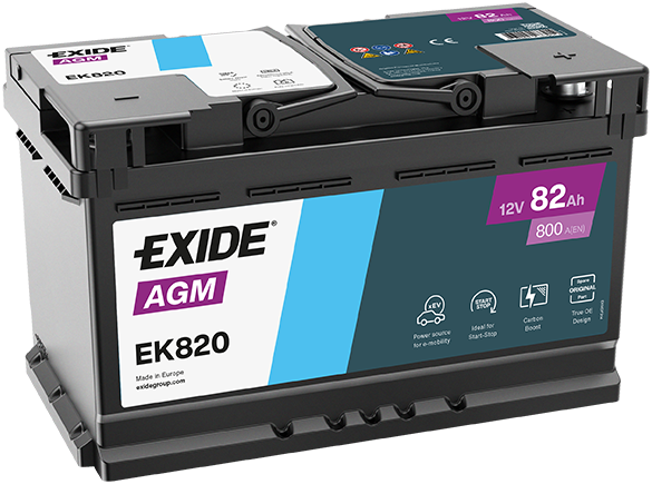 Akumulator start-stop Exide 82ah D+ AGM