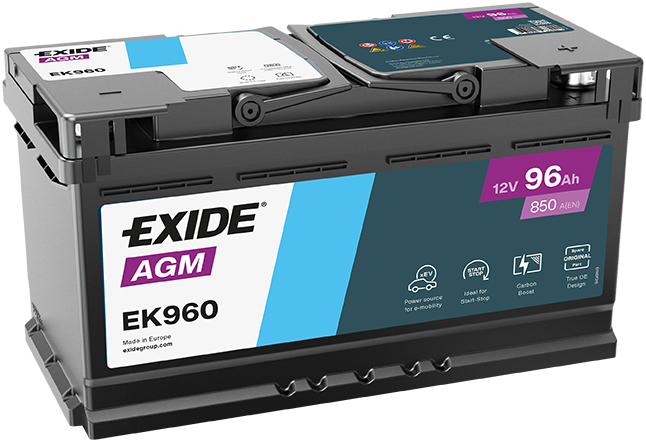 Akumulator start-stop Exide 96ah D+